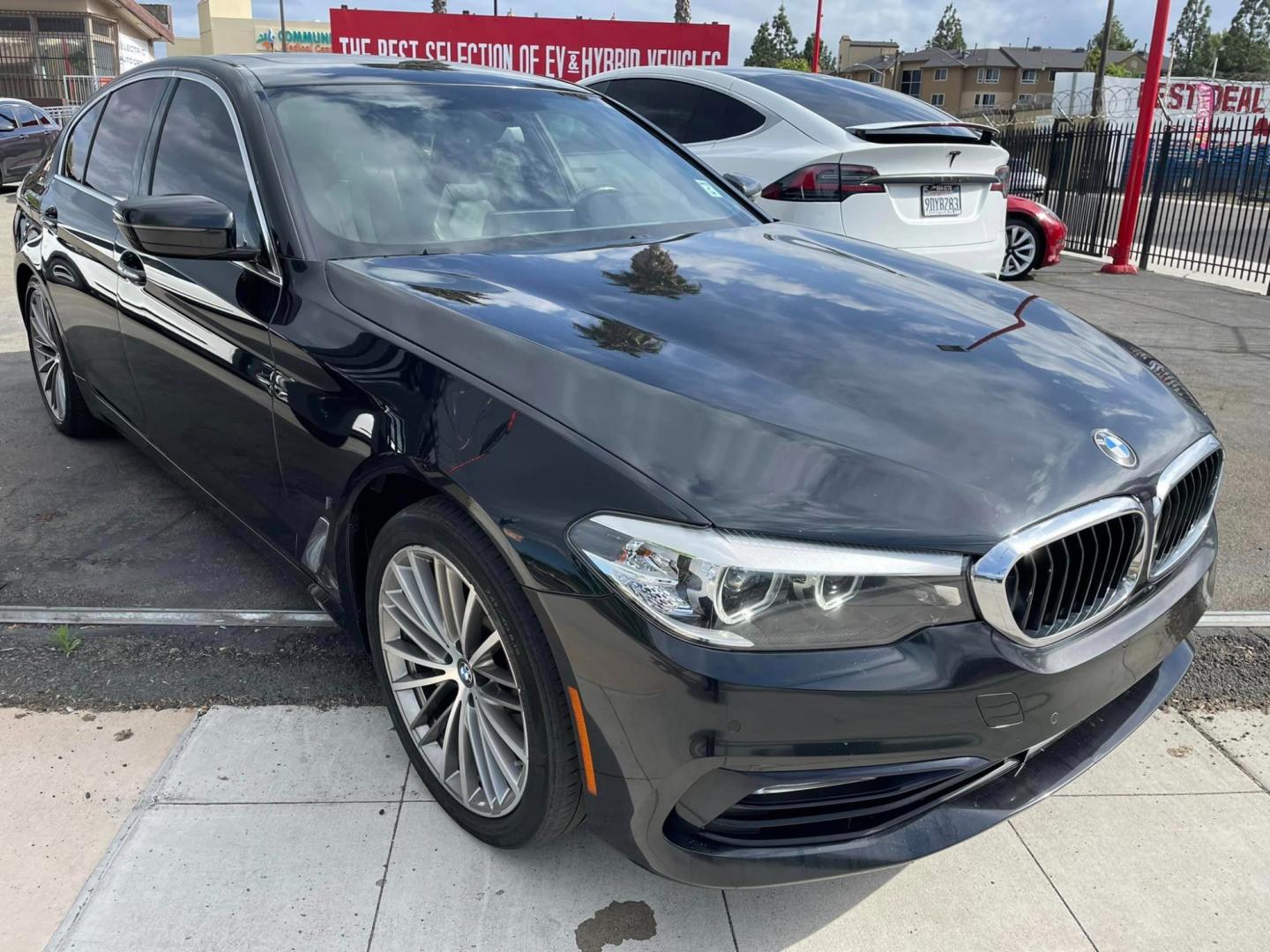 2018 BLACK /BLACK BMW 5-Series 530e iPerformance (WBAJA9C59JB) with an 2.0L L4 DOHC 16V TURBO HYBRID engine, 8A transmission, located at 744 E Miner Ave, Stockton, CA, 95202, (209) 944-5770, 37.956863, -121.282082 - Photo#0